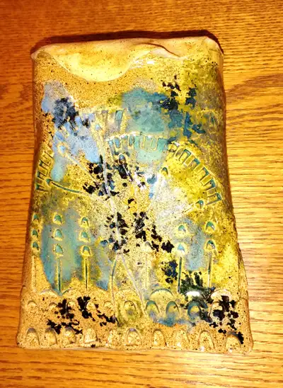 Studio Pottery Wall Pocket, View more