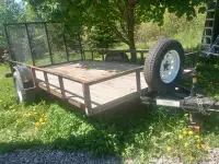 ITM 12' utility trailer with folding ramp