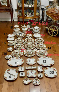 Huge dinner set for 6 or 12 or sell individual piece Royal Alber