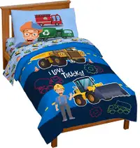 Jay Franco Blippi Machine Fun 4 Piece Toddler Bed Set