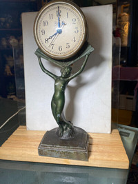 Vintage Figural Art Nouveau Clock Works