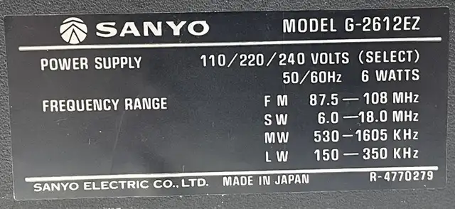 RARE Vintage Sanyo Stereo Music Center (G-2612EZ) – Working in Stereo Systems & Home Theatre in Delta/Surrey/Langley - Image 4
