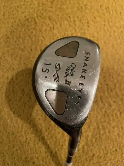 Snake Eyes Quick Strike II Stiff Flex 15 Degree 3 Wood Golf Club, View more