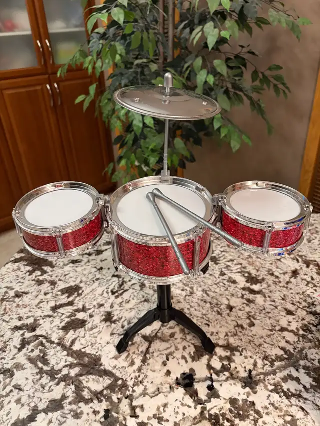 Desktop/Tabletop Drum Set - Playable in Toys & Games in Saskatoon - Image 4