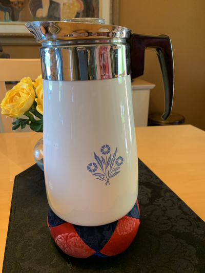 LARGE 9 CUP CORNING WARE COFFEE POT, View more