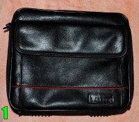 Targus Black Leather Laptop/Notebook Tote Case