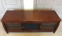 XL wide entertainment TV stand cabinet