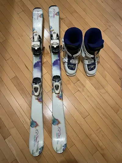 TechnoPro kids skis 110 cm and boots, View more
