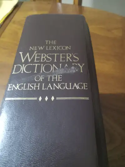 WEBSTER'S DICTIONARY-THE NEW LEXICON OF THE ENGLISH LANGUAGE., View more