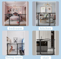 Extra Wide Baby Gate for Large Openning - Walk Through Safety