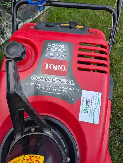 Toro 721RC snow blower, View more