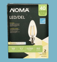 Noma Small Base LED Filament Bulb 2 Pack