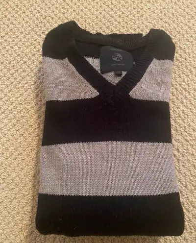 Sokool Knitwear Striped V-Neck Sweater, View more