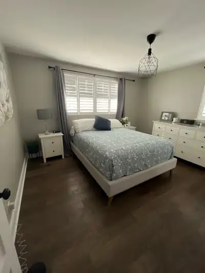 Bouclair Queen size bed frame, View more