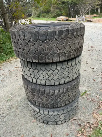 35”x12.5-20 10 ply tires, more than 1/4 thread left. Location in Church Point Digby County