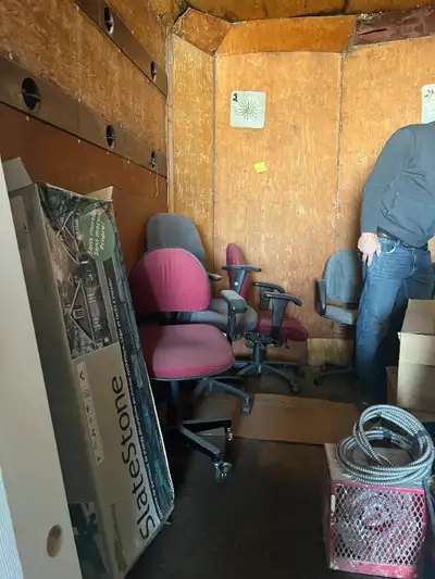 I have 5 used office chairs, could use a light cleaning as they have been sitting and are a little d...