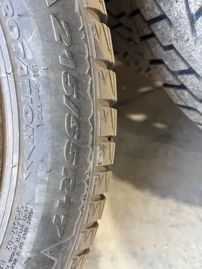 215/55/R17 Ice Pro 3 winter tires and rims. Tires are in excellent condition over 80% tread left. Wa...