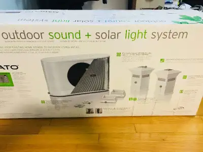 Outdoor Sound + Solar Light Speaker System in, View more