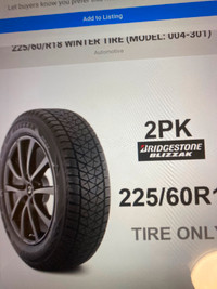 Bridgestone snow tires