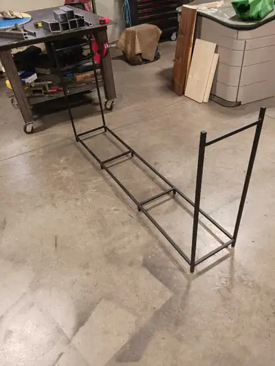 Handmade steel firewood holder, View more