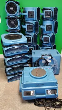 blue Package 21 Air Movers, Air Scrubber, & Dehumidifier