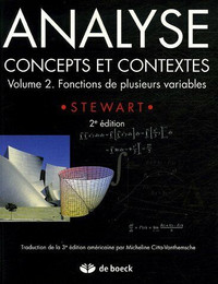 Analyse, concepts et contextes : Vol.2, Fonctions…. Stewart 2ed.