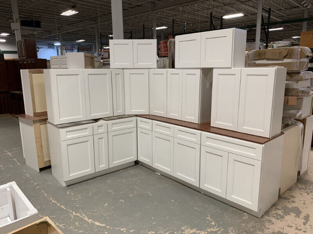 New White Shaker Kitchen Cabinets Bath Vanity Wood + Soft Close! in Cabinets & Countertops in City of Toronto