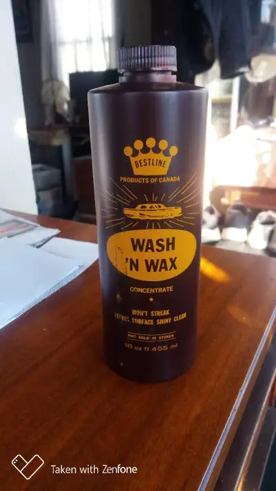 Concentrate car wash a dollar a bottle