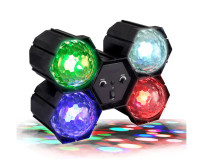 Honeycomb 3pcs 64 LED Round Adjustable Flash Party Light