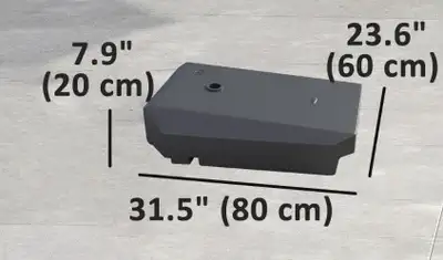 Style: Modern Item Shape: Rectangular Item Weight: 22 lbs Required Assembly: No For Offset Patio Umb...