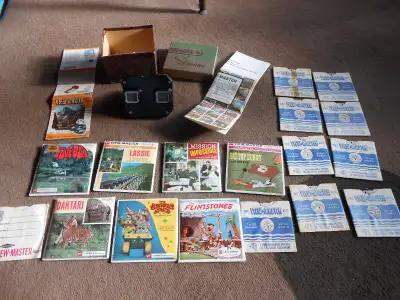 Viewmaster stereoscope in original box plus reels, View more