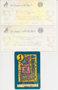 Beach Boys Live @ Massey Hall 11-28-1993-Tickets+ Backstage Pass