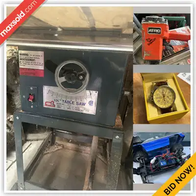WHAT IS IN THIS AUCTION? This online auction features automotive supplies, fishing gear, air compres...