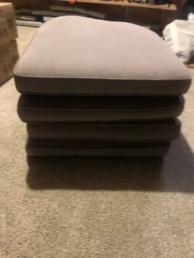 Brown whicker chairs with cushions. Excellent condition., View more