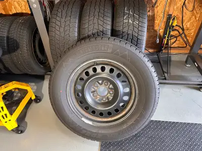 Winter tires on steels 265/65/18. MotoMaster winter edge. (Canadian Tire) were used on a Dodge Duran...