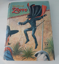 Vintage 1958 Walt Disney's Zorro Authorized TV Edition hardcover