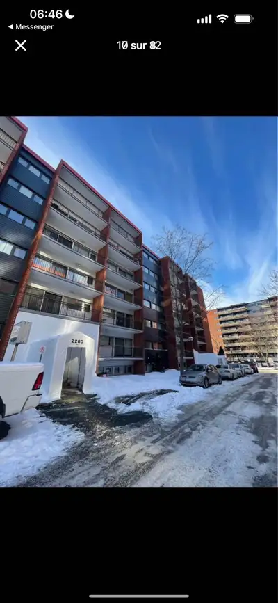 Appartement à louer en cession de bail pour avril. Bail d’une année jusqu’en décembre. Chauffer, eau...