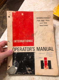 IHC 766, 966, 1066, 1466 Tractor Operators Manual