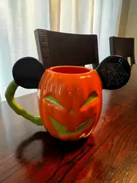 Mickey Mouse Pumpkin Halloween Mug. NEW. $20 