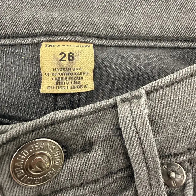 True Religion Women’s Shorts – Size 26 – Gray – Made in USA in Women's - Bottoms in City of Toronto - Image 4