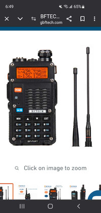Brand New Bftech 8 Watt High Power 2 Way Radio UHF VHF