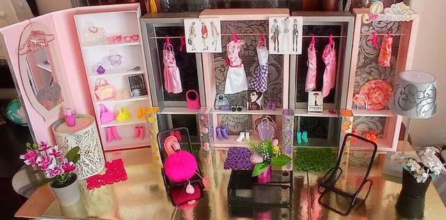 Barbie walk in closet clearance