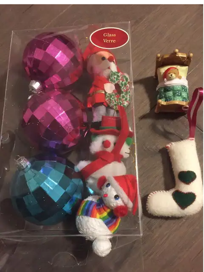 Lot pieces of Christmas Tree Decorations, View more