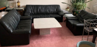 Italian top grain leather sofa set with 1, 2 and 3 seaters