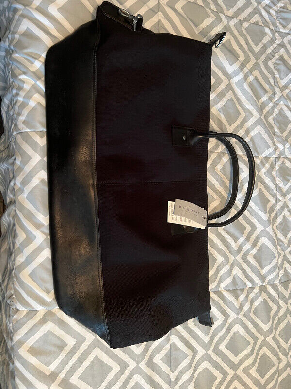 Bugatti Leather and Canvas Duffle Bag-Black | Other | Windsor Region |  Kijiji