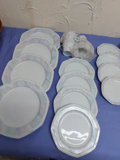set of dishes, View more