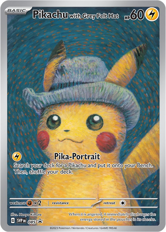 Proxy Pikachu with Felt Hat Pokemon Card in Arts & Collectibles in Markham / York Region