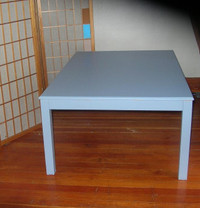 French Country Blue Solid Wood Coffee Table Like New