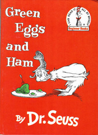 GREEN EGGS AND HAM by Dr. Seuss - 1960 Beginner Books Hcvr