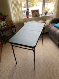 Folding Table And Two Folding Chairs